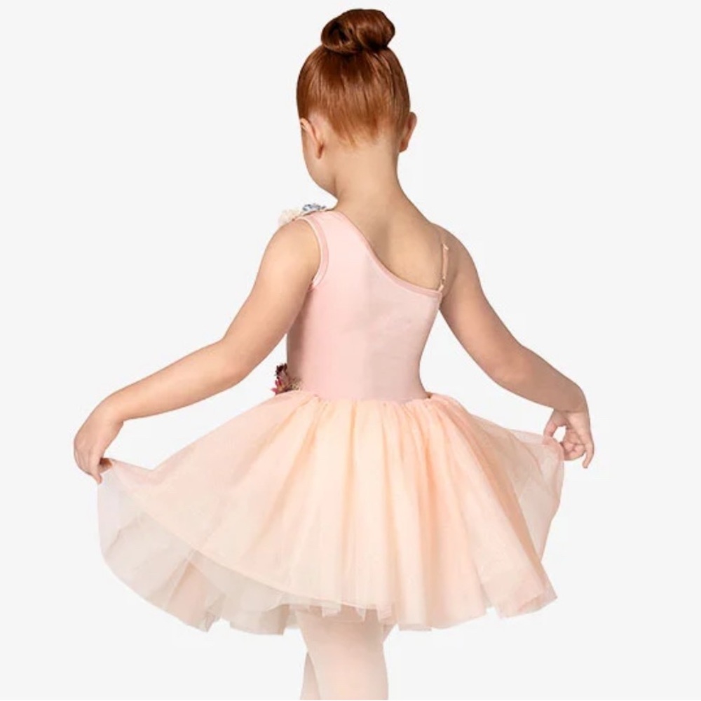 NEW! GRACIE Girls Wildflower Ballet Tutu costume, pink floral dance outfit - Picture 3 of 9